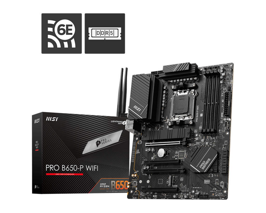 MSI PRO B650-P WI-FI / ATX AM5 DDR5 6400