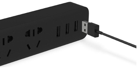 Xiaomi Mi Power Strip 3 USB / CN / Black