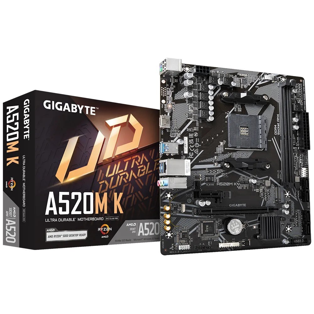 GIGABYTE GA-A520M K / mATX AM4 DDR4 5100