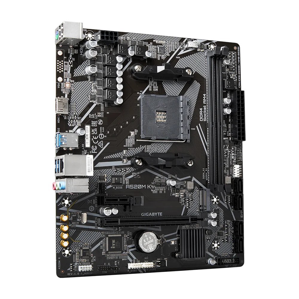 GIGABYTE GA-A520M K / mATX AM4 DDR4 5100