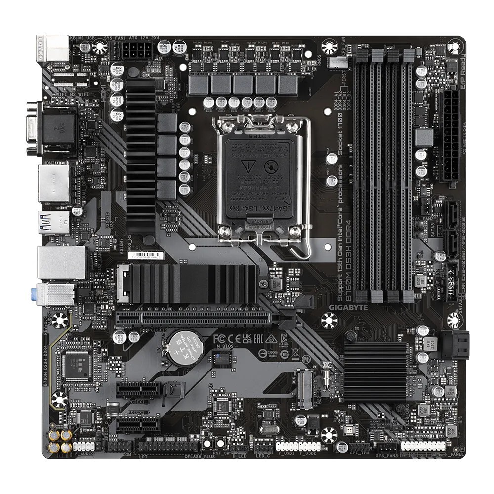 GIGABYTE B760M DS3H DDR4 5333 mATX LGA1700
