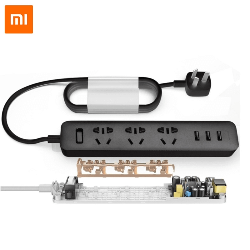 Xiaomi Mi Power Strip 3 USB / CN / Black