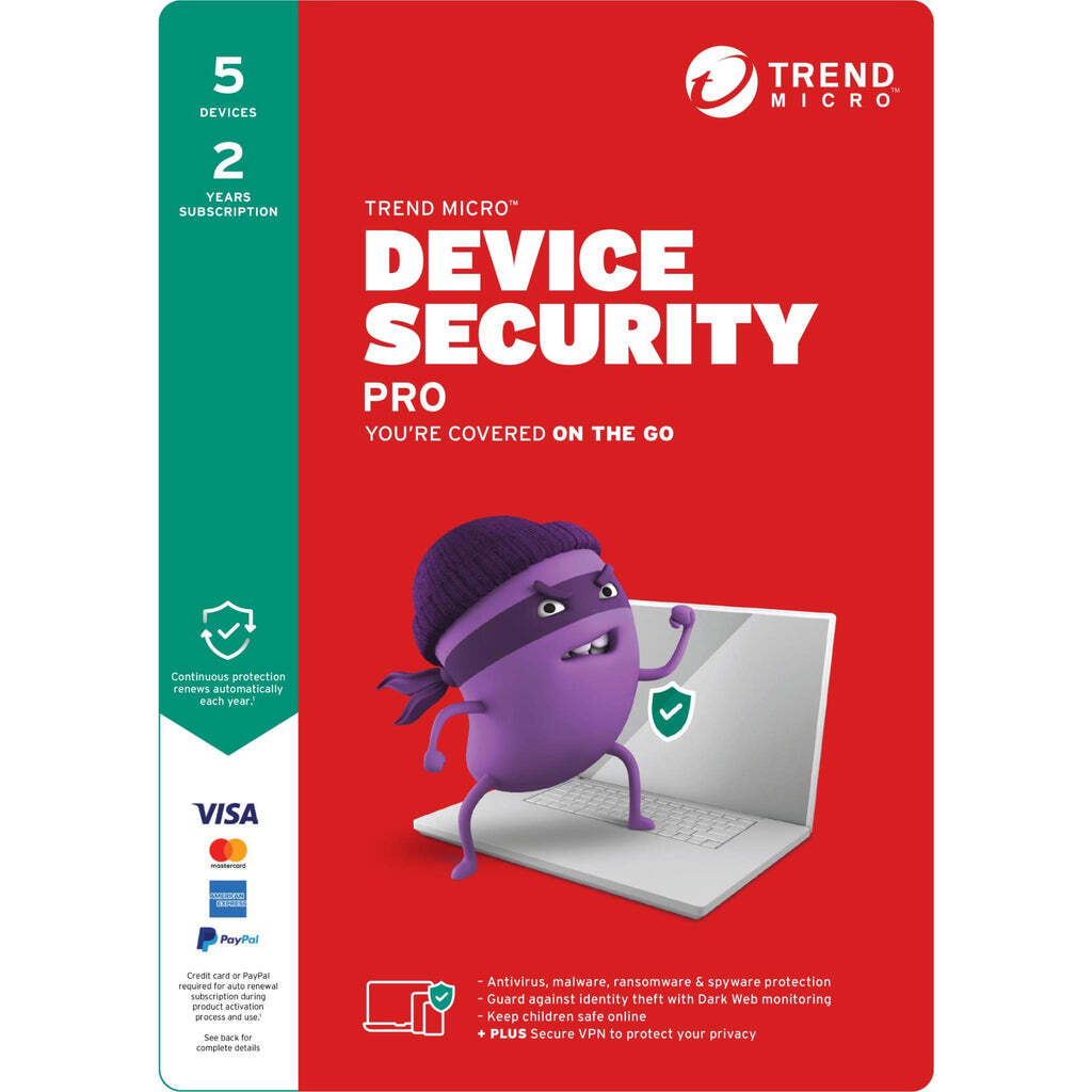 Trend Micro Device Security Pro / 5 Device / 24 Month / TI10978697