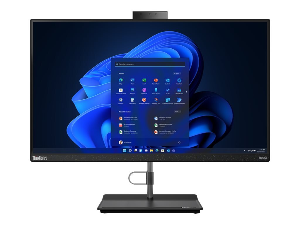 Lenovo ThinkCentre neo 30a / 23.8 FullHD IPS / Core i3-1220P / 8GB DDR4 / 256GB NVMe / no OS /