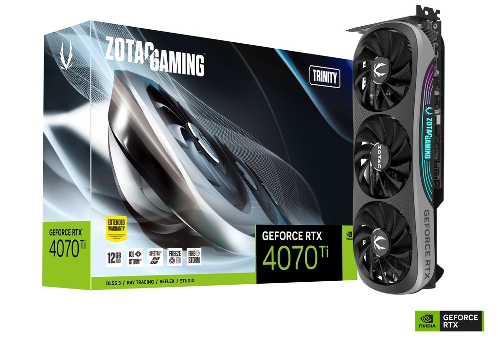 ZOTAC GeForce RTX 4070 Ti Trinity 12GB GDDR6X 192bit / ZT-D40710D-10P