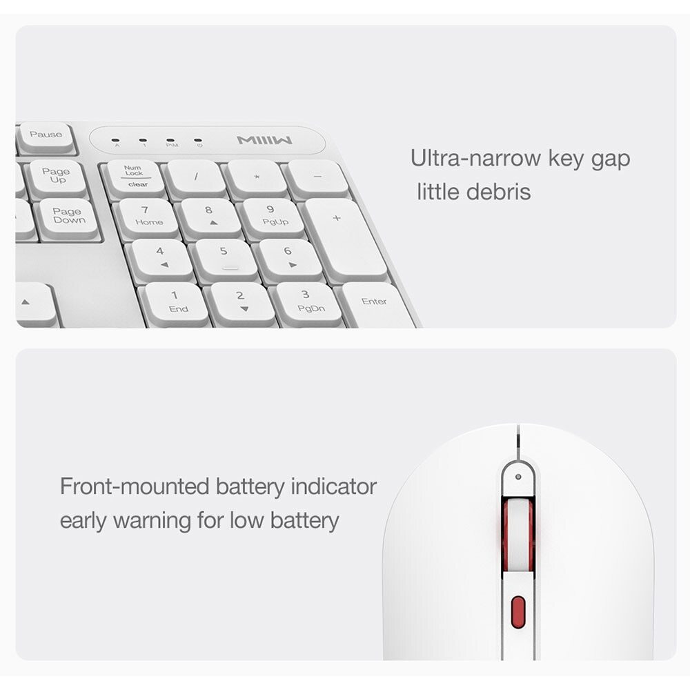 Xiaomi MIIIW Wireless SIlent Combo White