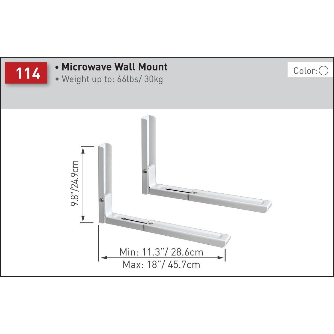 Barkan Microwave Mount 114 / White