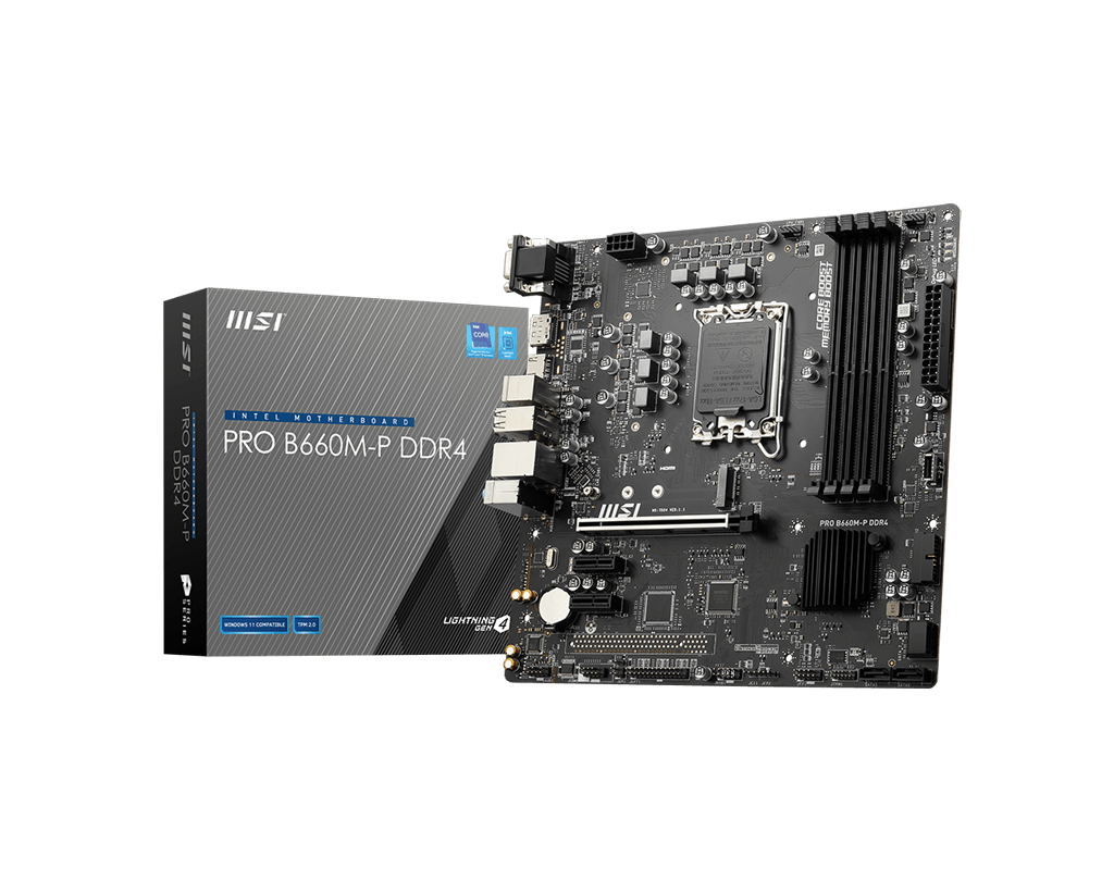 MSI PRO B660M-P DDR4 mATX Dual 4xDDR4 4600