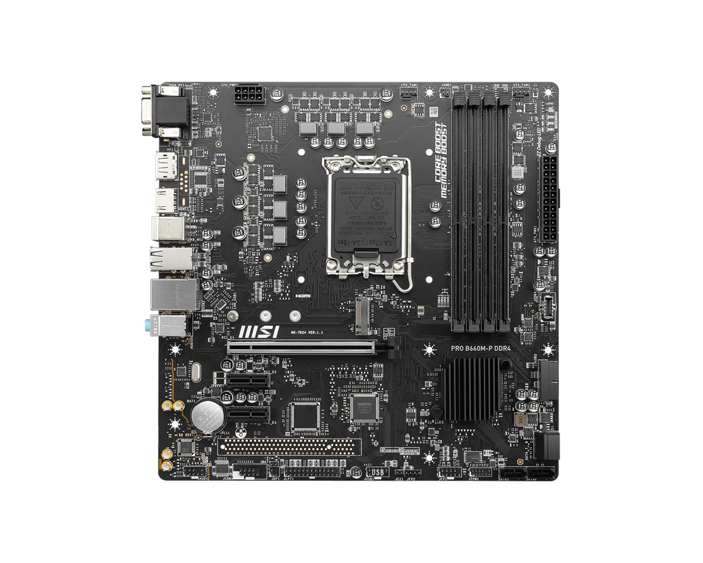 MSI PRO B660M-P DDR4 mATX Dual 4xDDR4 4600