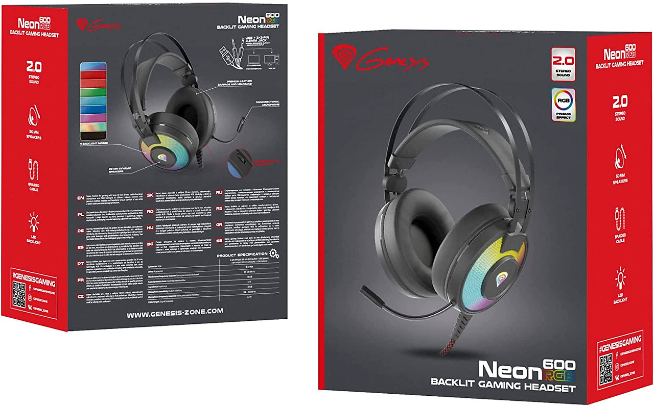 Genesis Neon 600 / RGB Black
