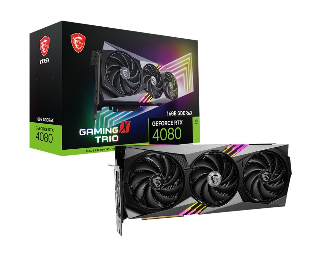 MSI GeForce RTX 4080 16GB GAMING X TRIO 16GB GDDR6X 256Bit