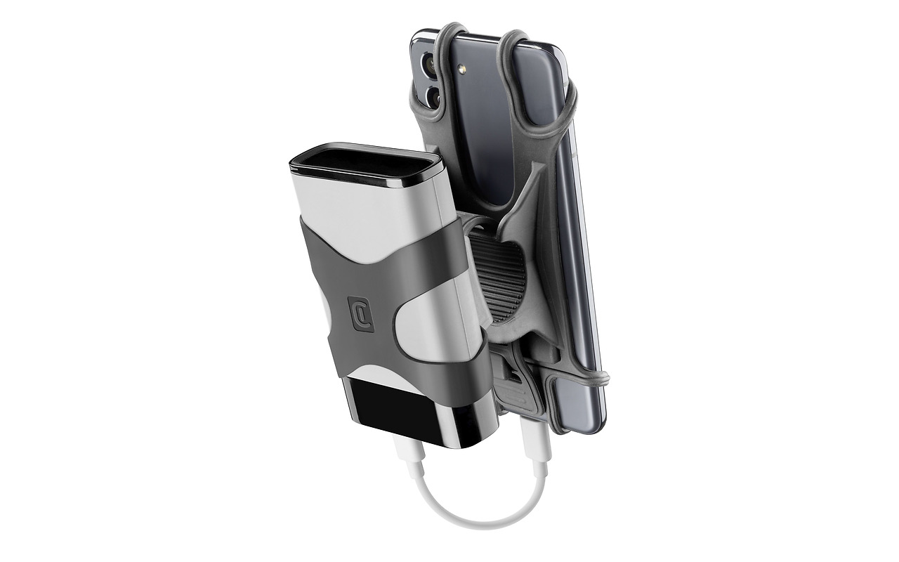 Cellularline Bike Holder with Powerbank Holder