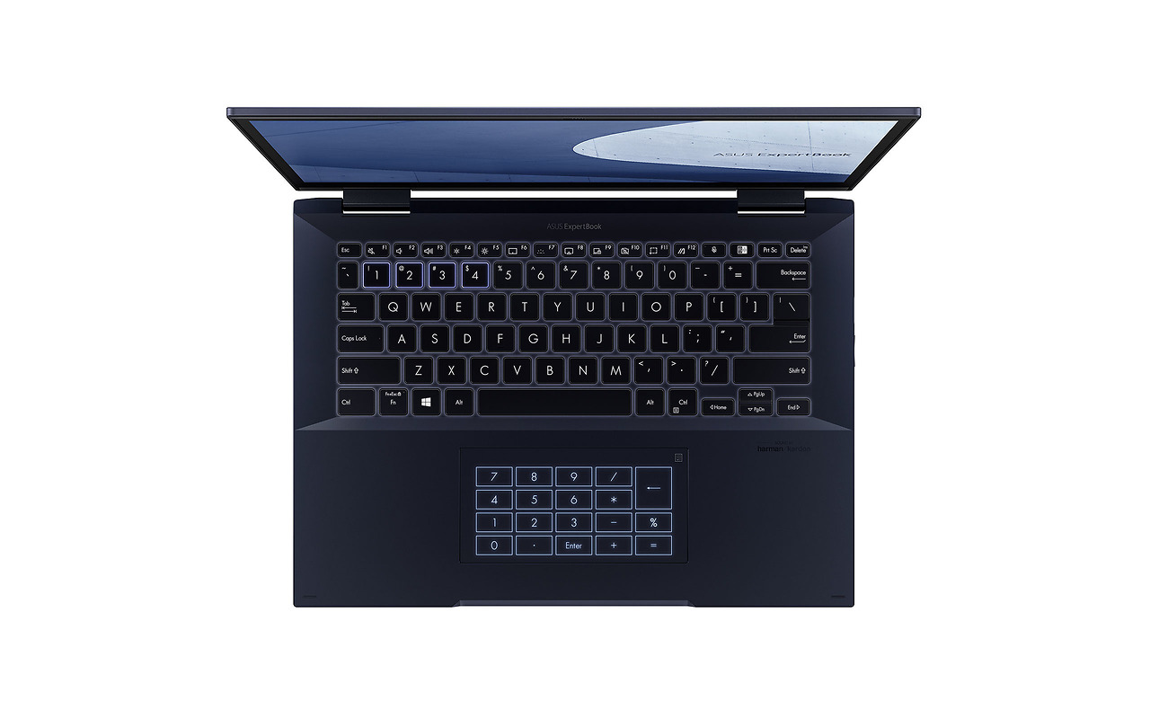 ASUS ExpertBook B7 Flip B7402FBA / 14 WQXGA Touch / Core i7-1260P / 16Gb DDR5 / 512Gb SSD / Iris Xe / NumberPad / ASUS Pen / No OS /