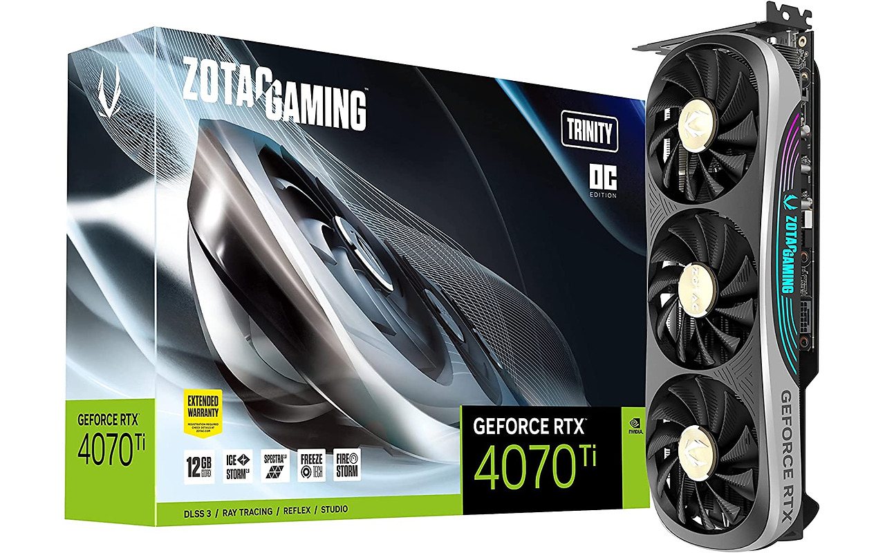 ZOTAC GeForce RTX 4070 Ti Trinity OC 12GB GDDR6X 192bit / ZT-D40710J-10P