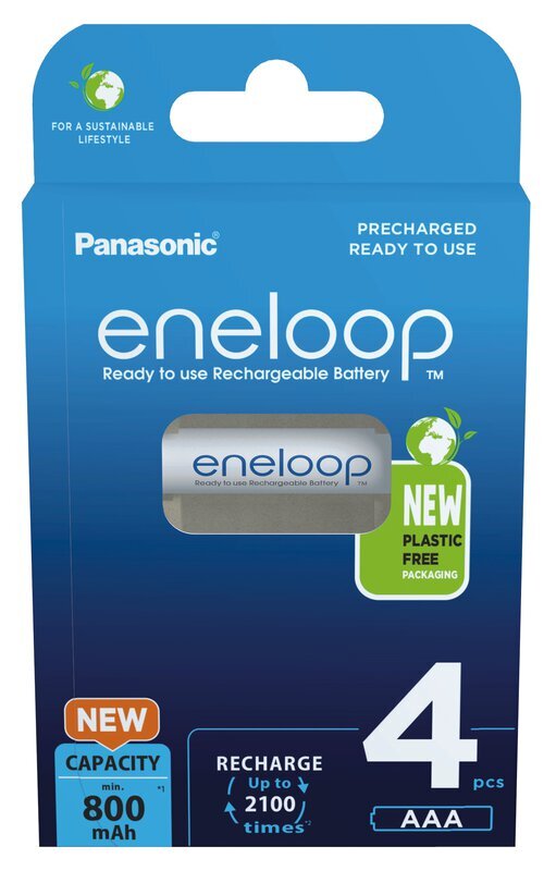 Eneloop 800mAh AAA x4 / BK-4MCDE/4BE