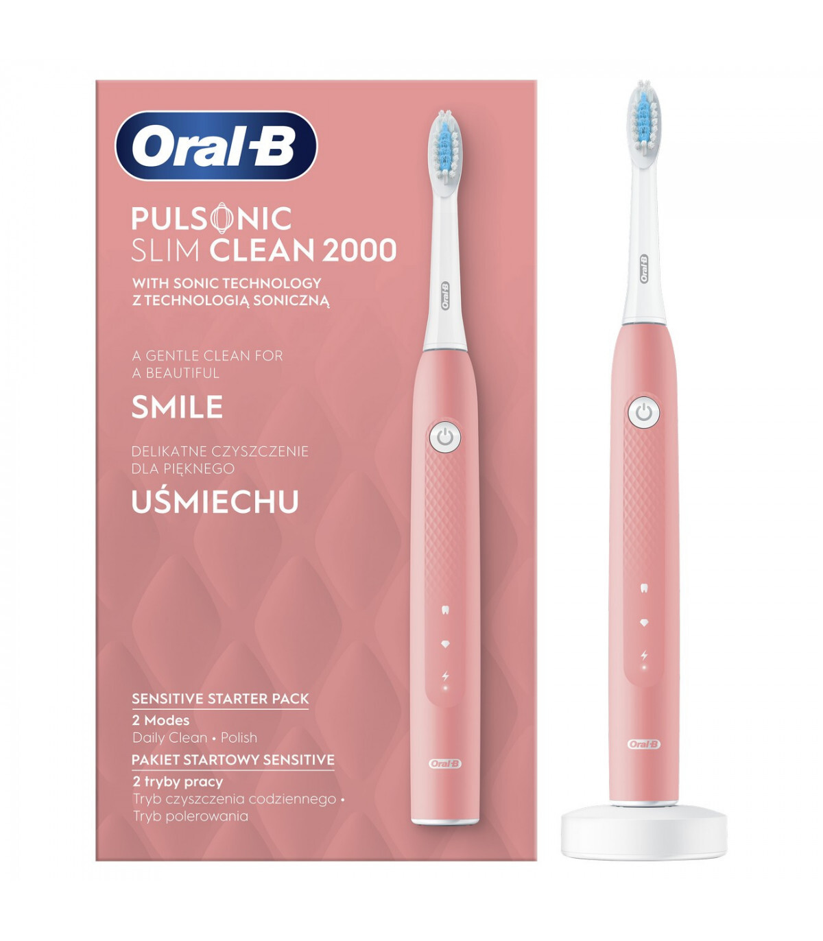 Braun Oral-B S111.513.2 Pulsonic Slim Clean 2000 Pink