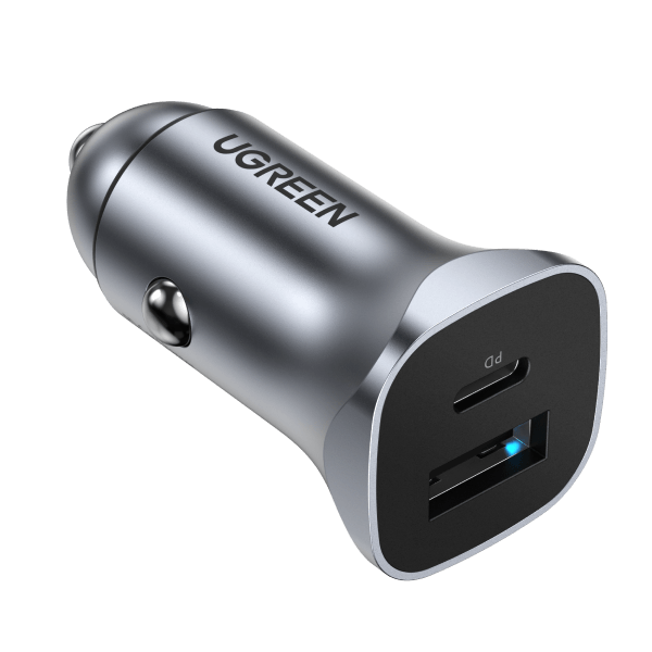 UGREEN Car Charger Fast USB QC 18W + PD 20W