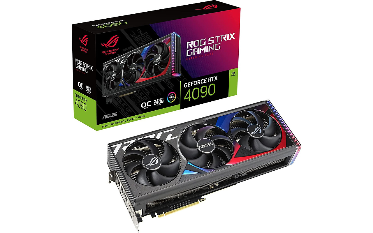 ASUS GeForce RTX 4090 24GB GDDR6X ROG Strix Gaming OC 384bit / ROG-STRIX-RTX4090-O24G-GAMING