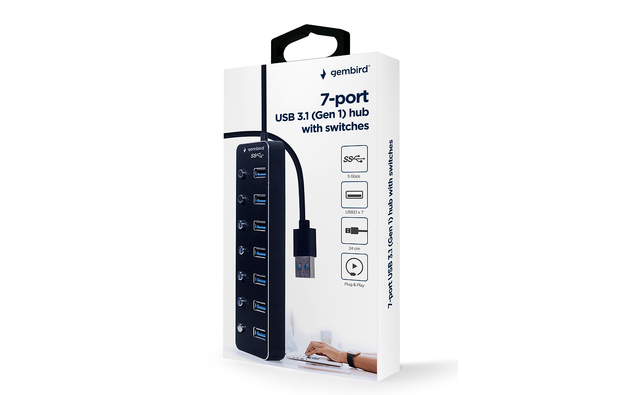 Gembird UHB-U3P7P-01