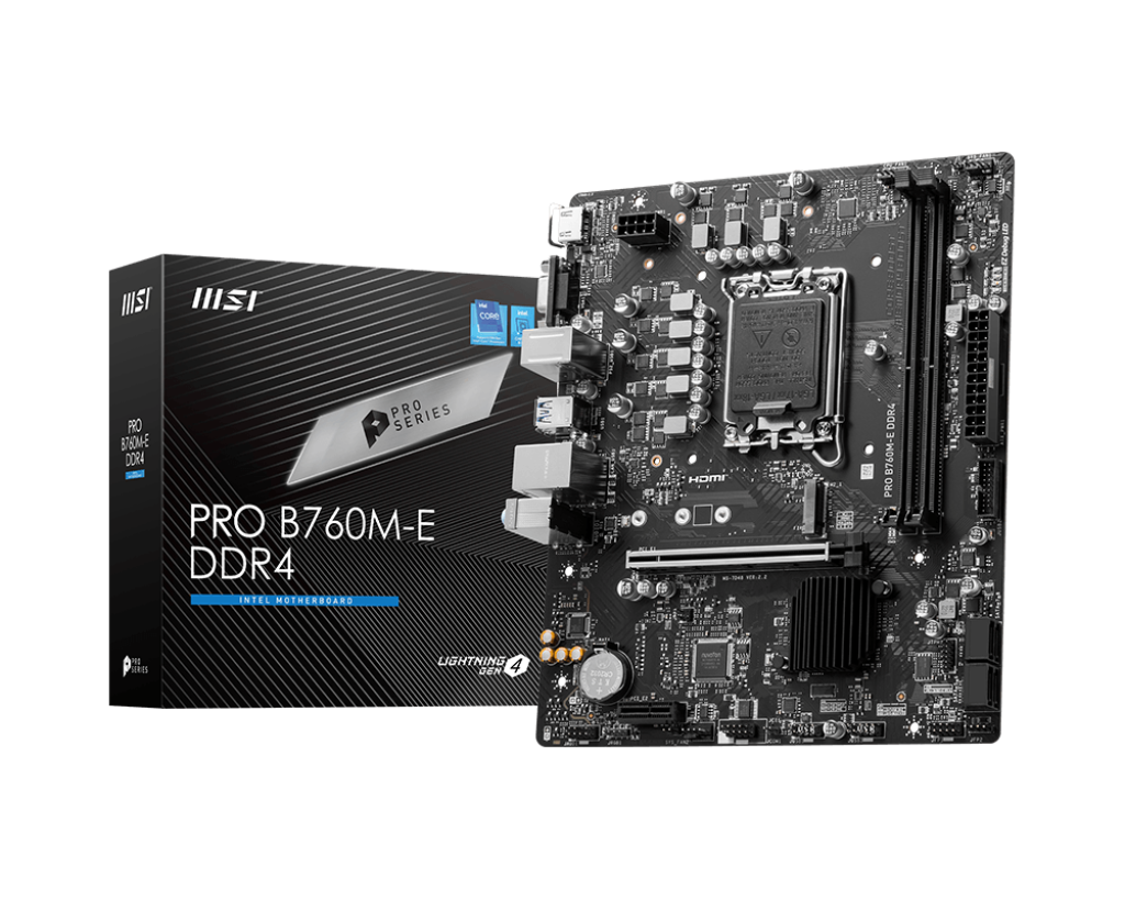 MSI PRO B760M-E / mATX LGA1700 DDR4 4800