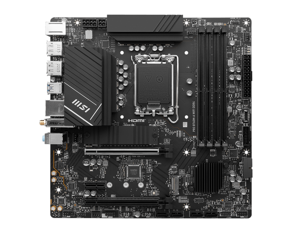 MSI PRO B760M-A WI-FI / mATX LGA1700 DDR4 5333