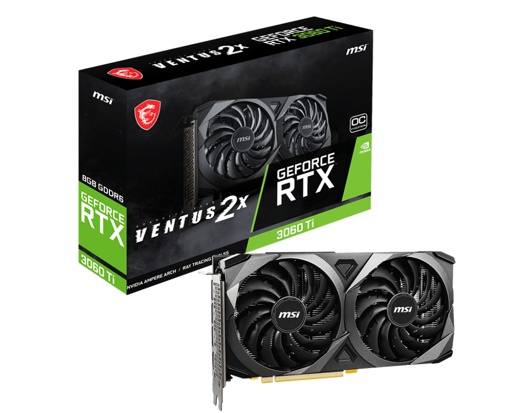 MSI GeForce RTX 3060 Ti VENTUS 2X 8GD6X OC / 8GB GDDR6X 256Bit
