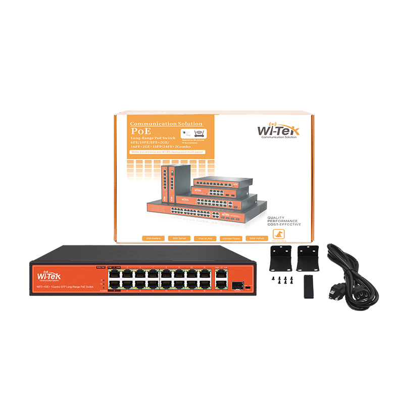 Wi-Tek WI-PS518G / 16 POE