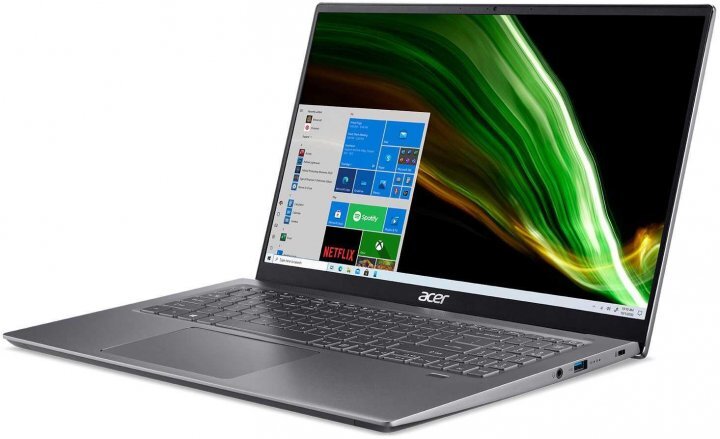ACER Swift X Steel Gray / 16.1 IPS FullHD / Core i5-11320H / 16GB LPDDR4X / 512GB NVMe / GeForce RTX 3050 4GB GDDR6 / No OS / SFX16-51G-54S5