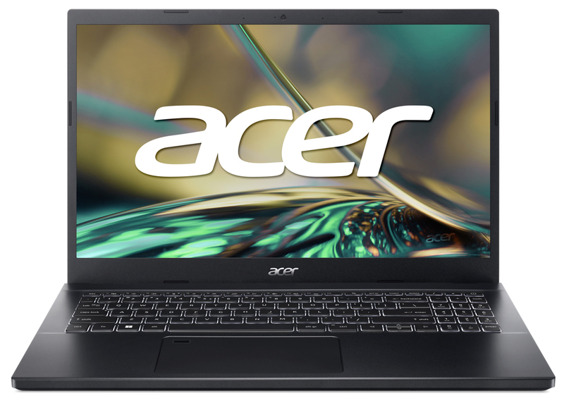 ACER Aspire A715-51G-70AX Charcoal Black / 15.6 FullHD IPS / Core i7-1260P / 16GB DDR4 / 512GB NVMe / GeForce RTX 3050Ti 4GB GDDR6 / no OS