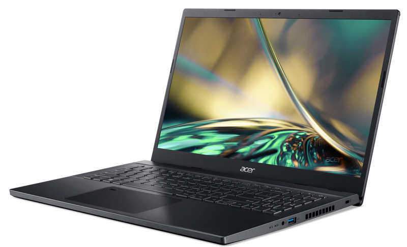 ACER Aspire A715-51G-70AX Charcoal Black / 15.6 FullHD IPS / Core i7-1260P / 16GB DDR4 / 512GB NVMe / GeForce RTX 3050Ti 4GB GDDR6 / no OS