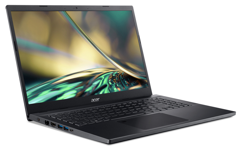 ACER Aspire A715-51G-70AX Charcoal Black / 15.6 FullHD IPS / Core i7-1260P / 16GB DDR4 / 512GB NVMe / GeForce RTX 3050Ti 4GB GDDR6 / no OS