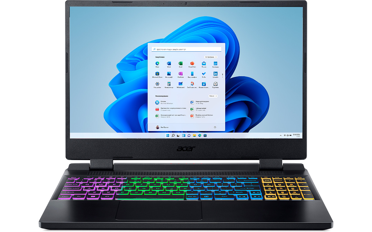ACER Nitro AN515-58-78W2 Obsidian Black 15.6 FullHD IPS 144Hz / Core i7-12700H / 16GB DDR4 / 512GB NVMe / GeForce RTX 4050 6GB GDDR6 / No OS