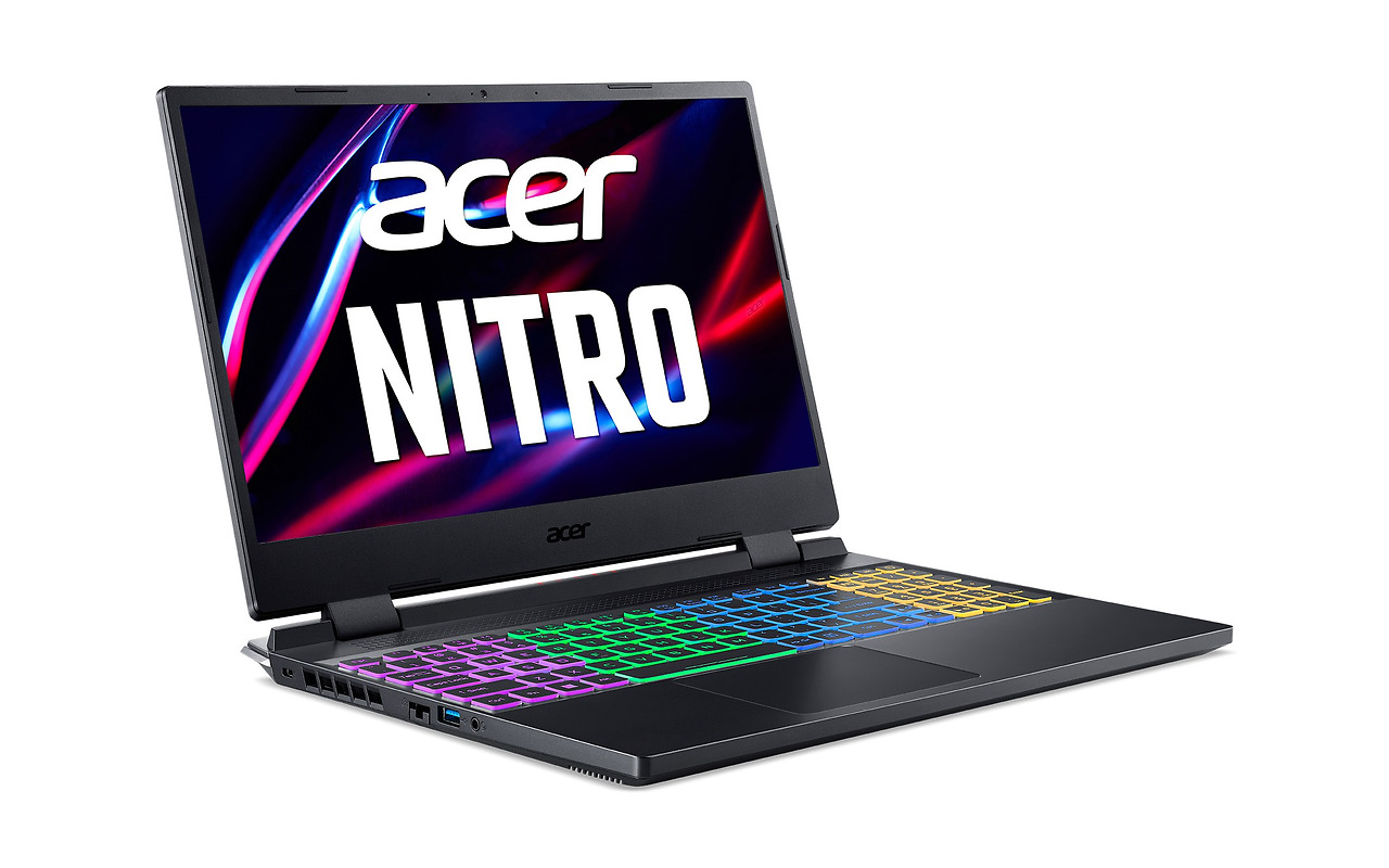 ACER Nitro AN515-58-74ML Obsidian Black / 15.6 FullHD IPS 144Hz / Core i7-12700H / 16GB DDR4 / 1.0TB NVMe / GeForce RTX 4050 6GB GDDR6 / No OS /