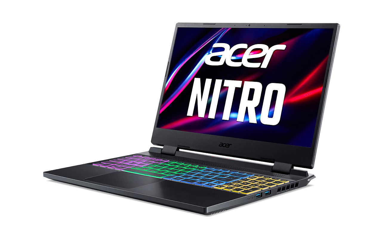 ACER Nitro AN515-58-74ML Obsidian Black / 15.6 FullHD IPS 144Hz / Core i7-12700H / 16GB DDR4 / 1.0TB NVMe / GeForce RTX 4050 6GB GDDR6 / No OS /