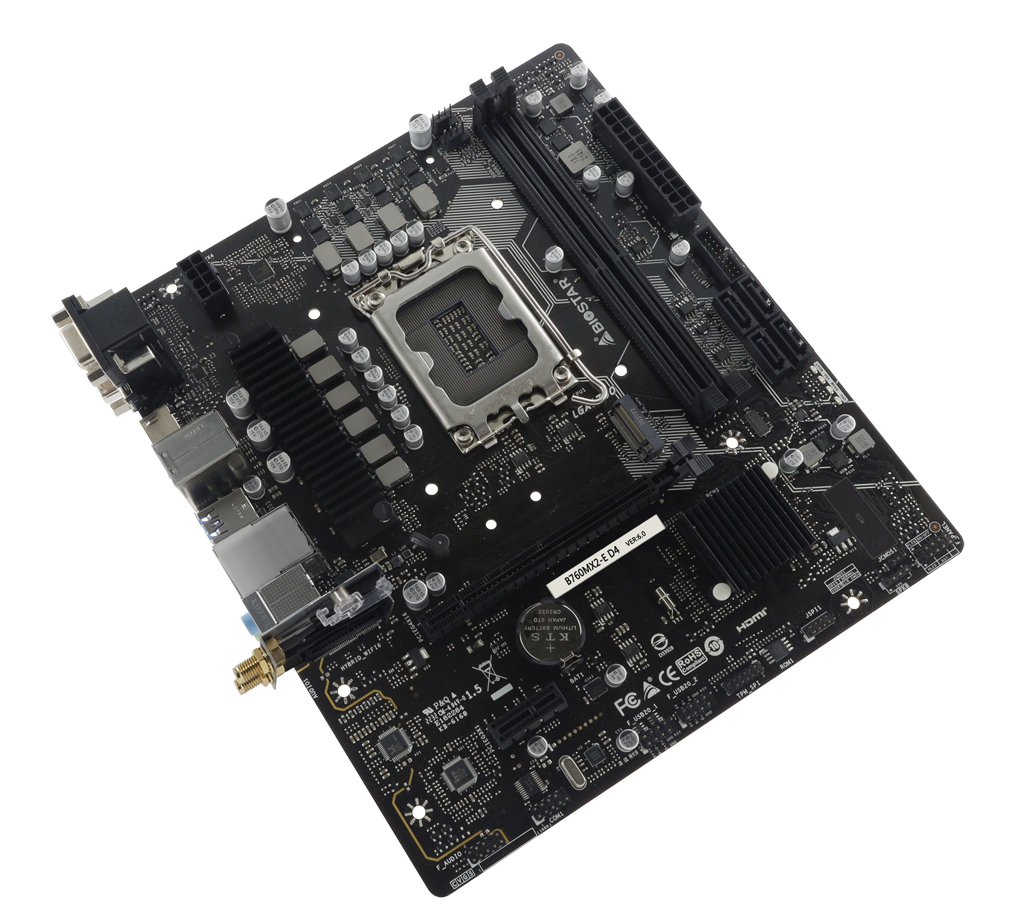 Biostar B760MX2-E D4 / mATX LGA1700 DDR4 4400