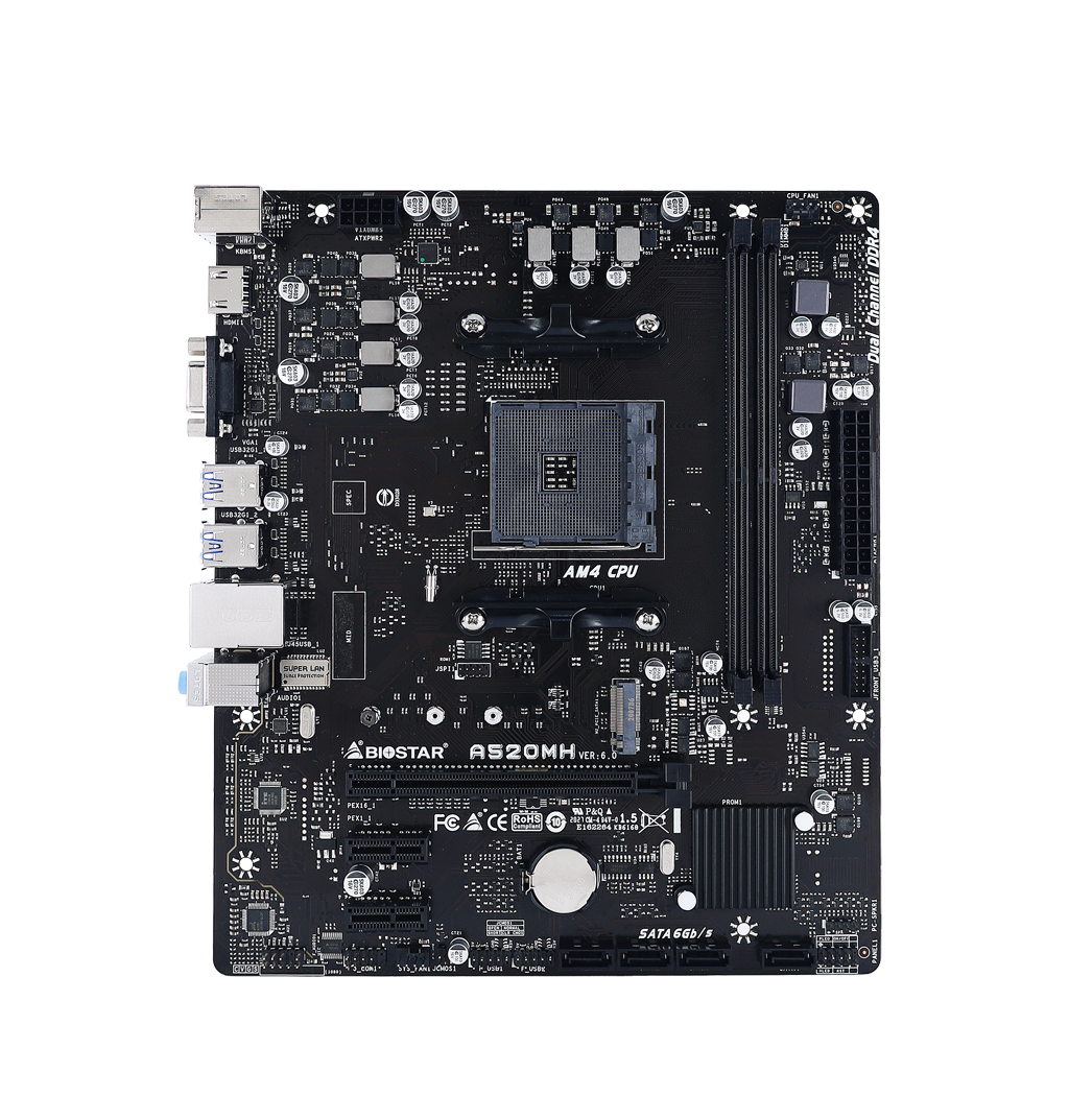 Biostar A520MH 3.0 / mATX AM4 DDR4 4933