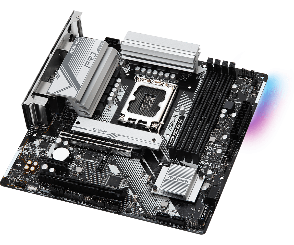 ASRock B760M PRO RS/D4 / mATX LGA1700 DDR4 5333