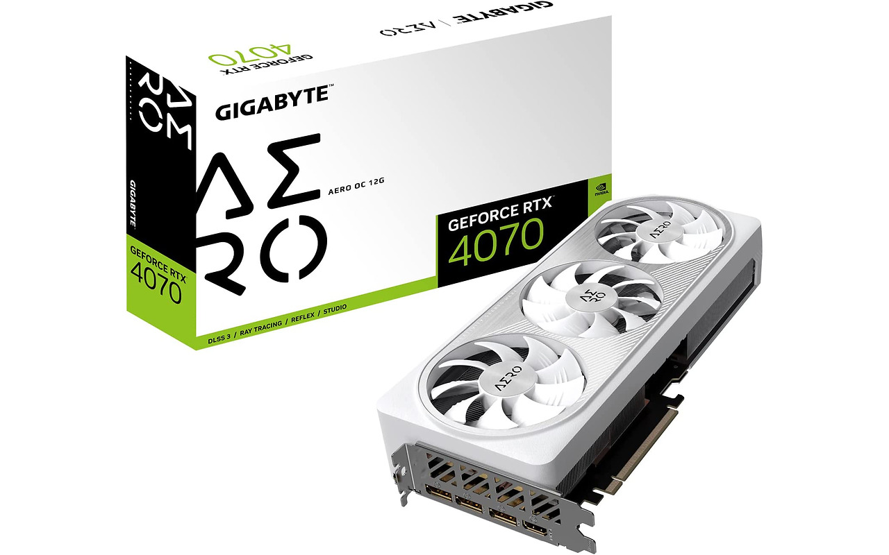 GIGABYTE GeForce RTX 4070 12GB GDDR6X Aero OC 192Bit / GV-N4070AERO OC-12GD