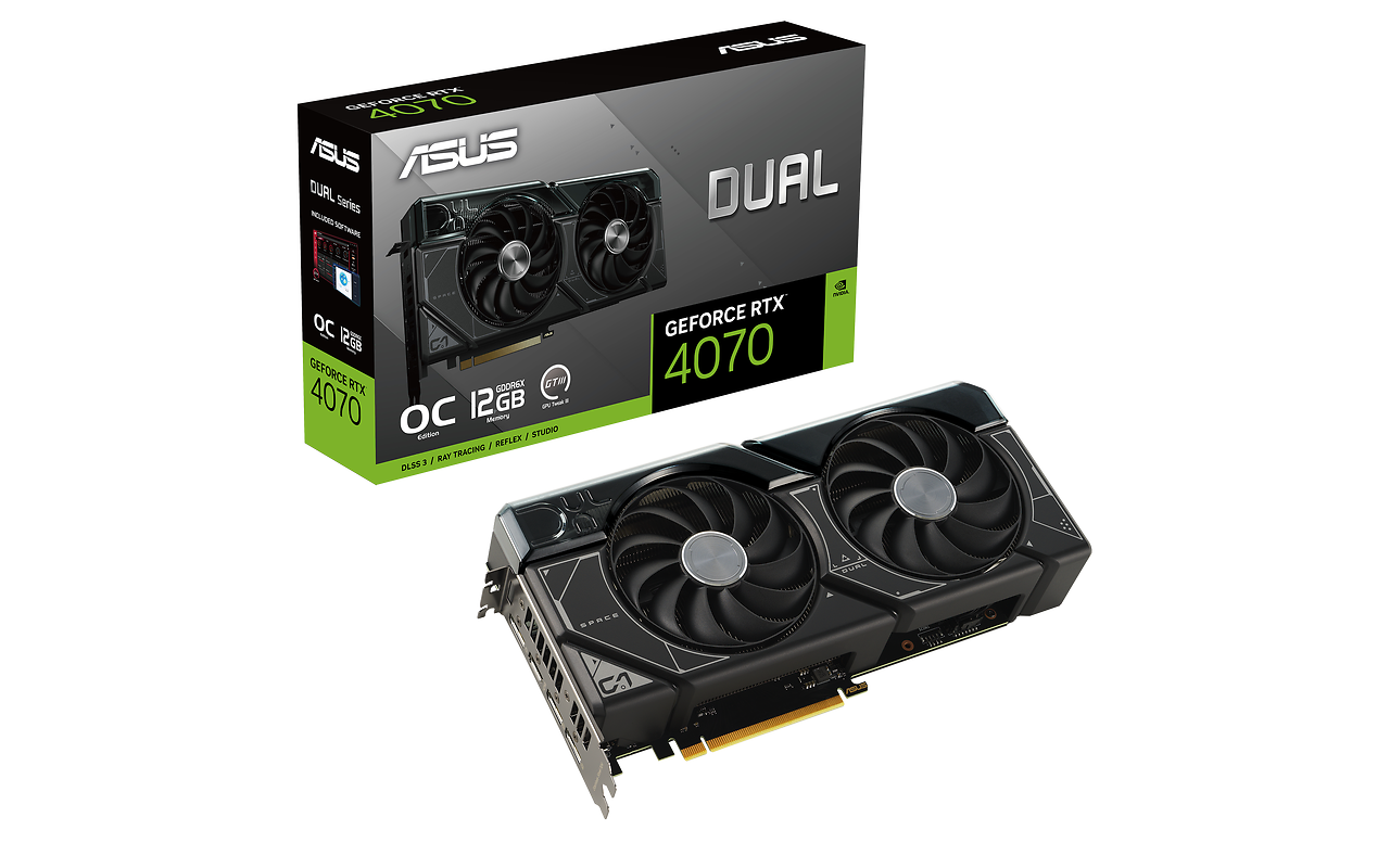 ASUS Dual GeForce RTX 4070 OC Edition 12GB GDDR6X 192bit / DUAL-RTX4070-O12G