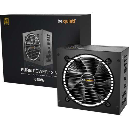 be quiet! PURE POWER 12 M / 650W 80+ Gold ATX.3.0