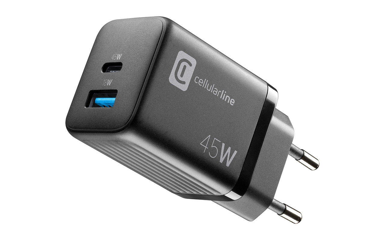 Cellularline GAN / 45W / 2 Ports PD + USB /