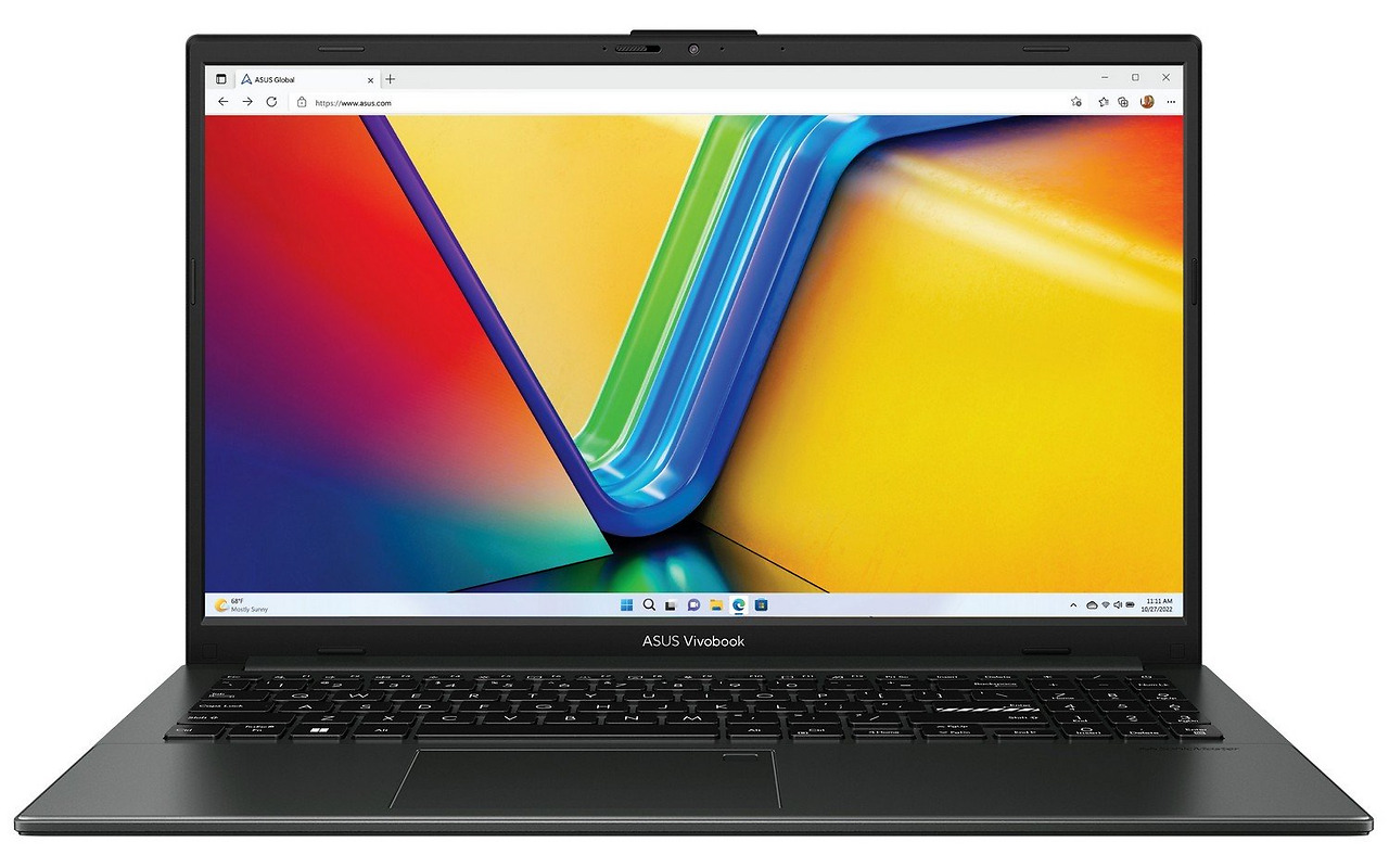 ASUS Vivobook Go 15 E1504FA / 15.6 FullHD / Ryzen 5 7520U / 8Gb LPDDR5 / 512Gb SSD / AMD Radeon / No OS Black