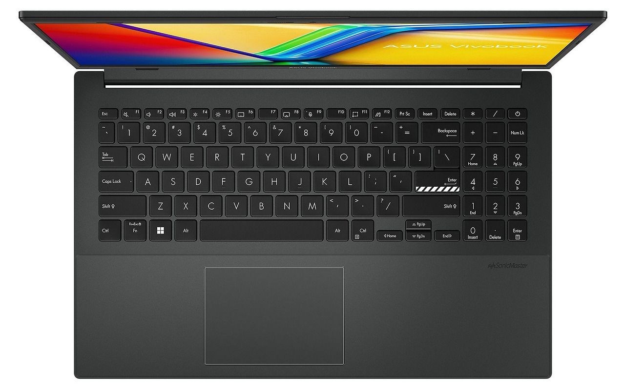 ASUS Vivobook Go 15 E1504FA / 15.6 FullHD / Ryzen 5 7520U / 8Gb LPDDR5 / 512Gb SSD / AMD Radeon / No OS Black