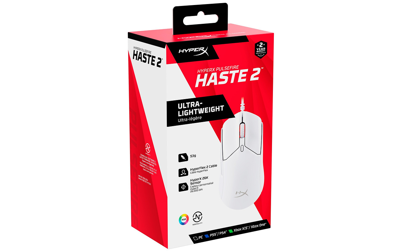 HyperX Pulsefire Haste 2 White