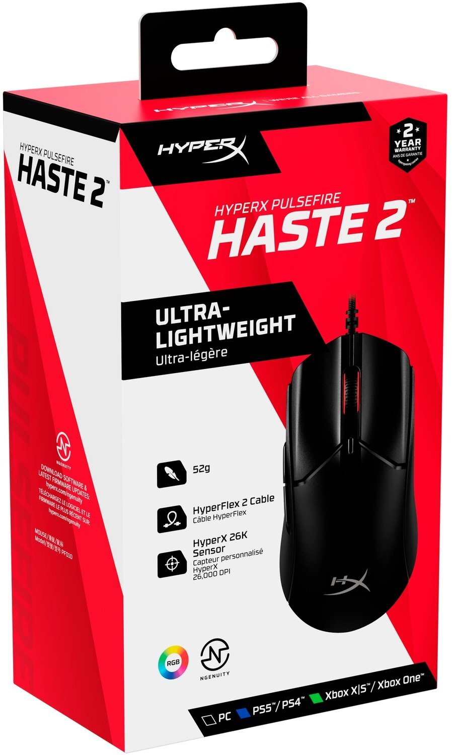 HyperX Pulsefire Haste 2 Black