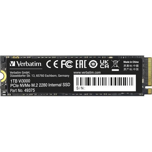 Verbatim Vi3000 1.0TB M.2 NVMe / VI3000-1TB-49375