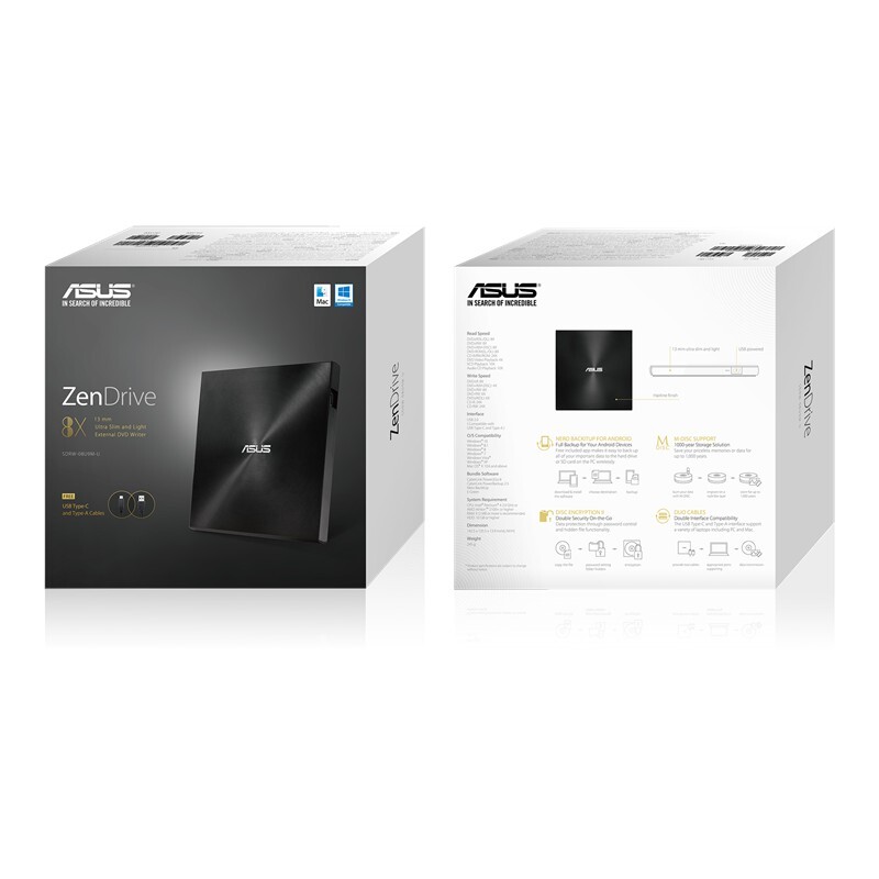 ASUS ZenDrive U9M / SDRW-08U9M-U Black