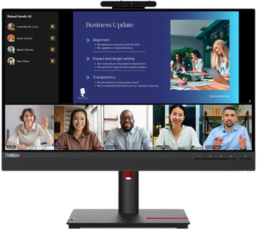 Lenovo ThinkVision T24v-30 / 23.8 IPS FullHD Conference / 63D8MAT3EU