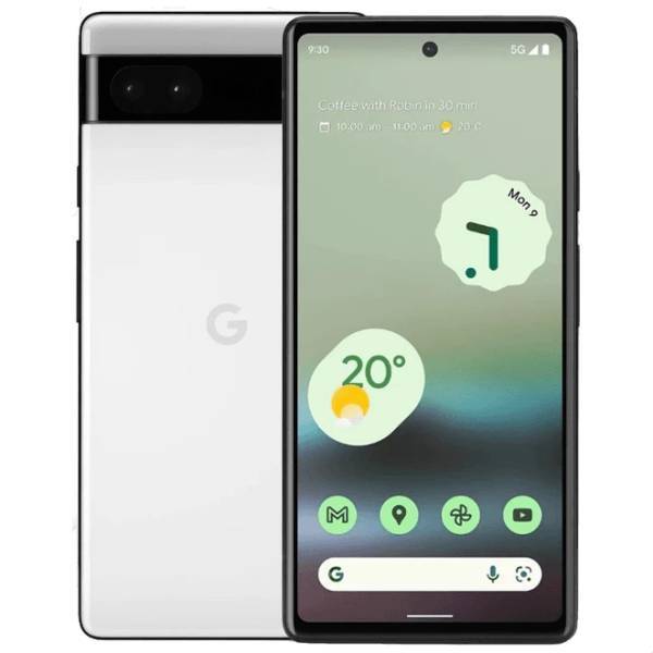 Google Pixel 6a 5G / 6.1 OLED HDR / Google Tensor / 6GB / 128GB / 4410mAh White