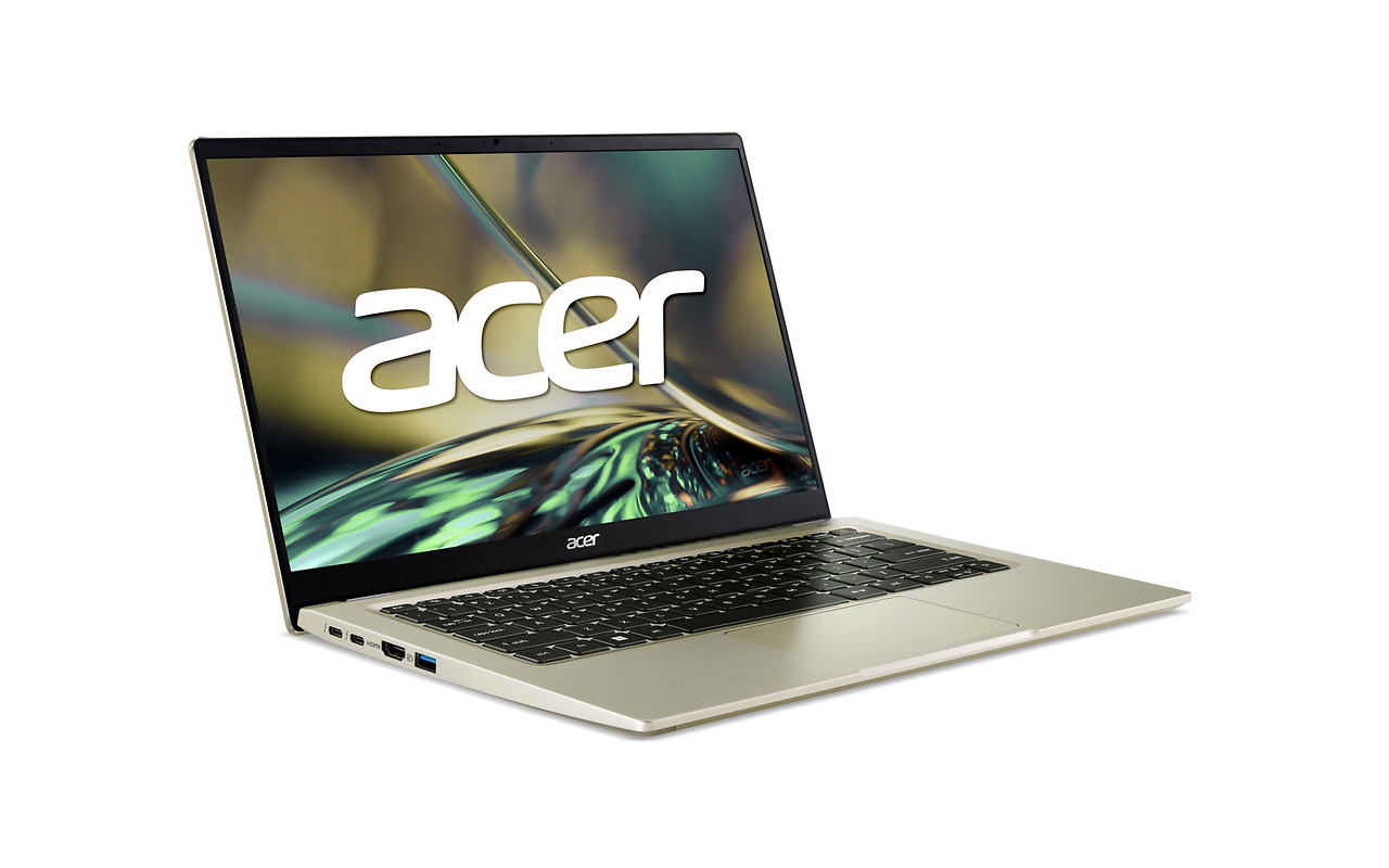 ACER Swift 3 Haze Gold / 14 IPS FullHD / Core i5-1240P / 16GB LPDDR4X / 512GB NVMe / Intel Iris Xe / No OS / SF314-512-59EJ